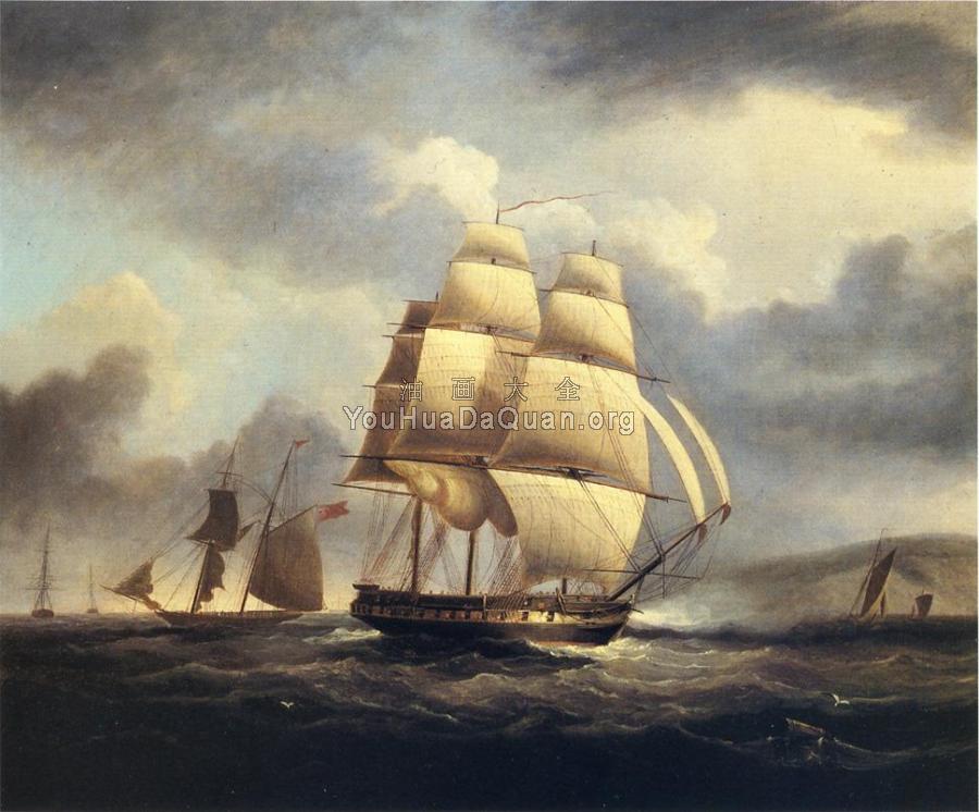 Frigate on the Thames - 詹姆斯·E·巴特斯沃思